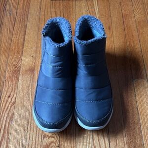 Sketchers Blue Winter Ankle Boots